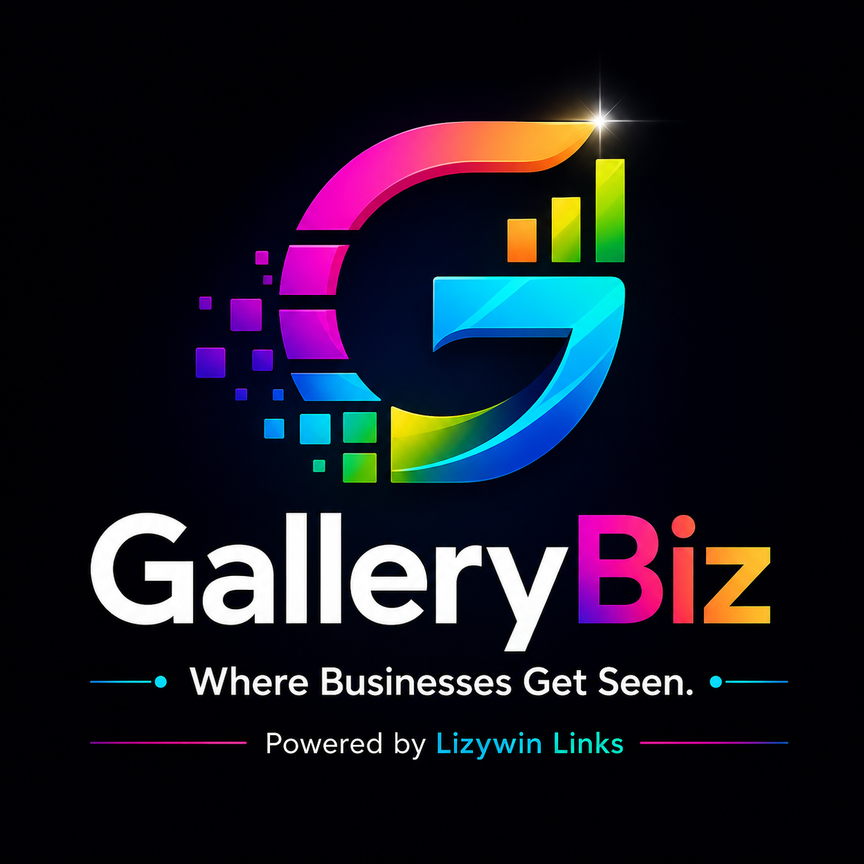 lATEST LOGO WITH TAGLINE - GALLERYBIZ.COM